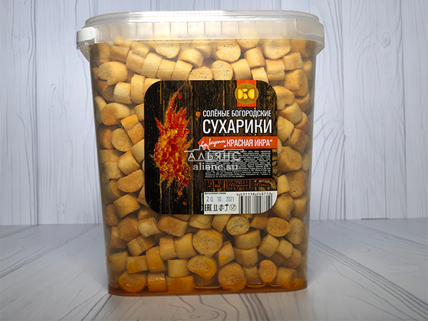 Сухарики с красной икрой в Бийске