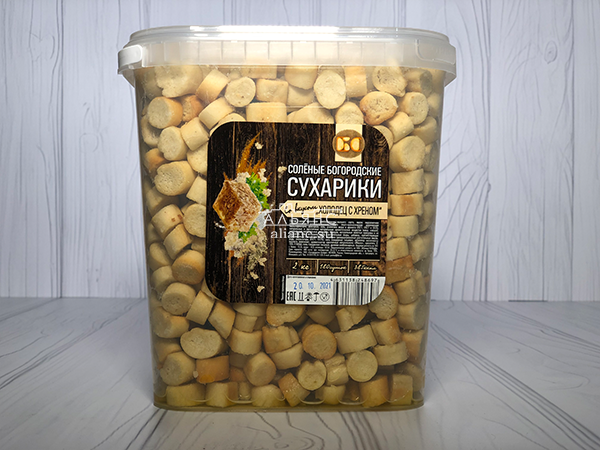Сухарики с холодцом и хреном в Бийске