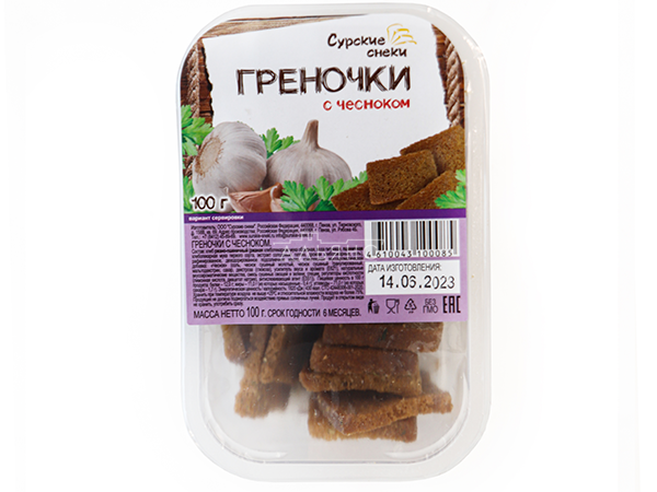 Сурские гренки с Чесноком (100 гр) в Бийске