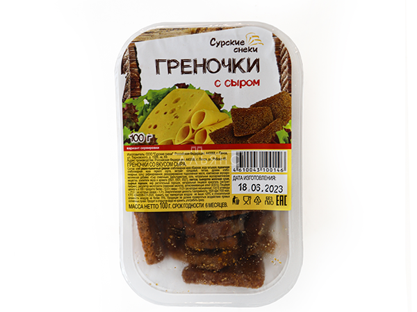 Сурские гренки со вкусом Сыра (100 гр) в Бийске