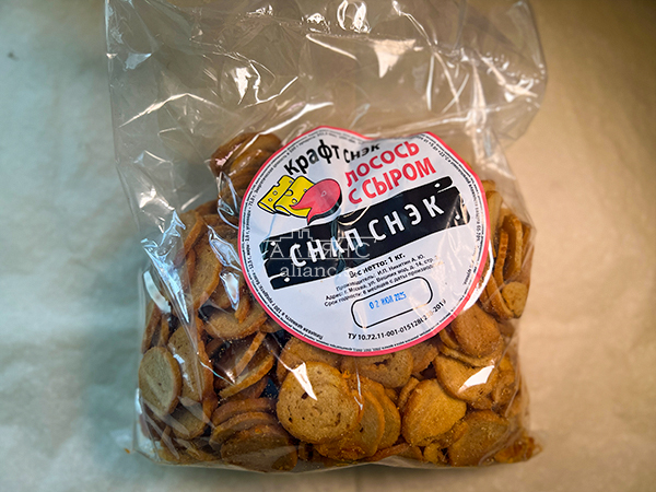 Снапсы ПШЕНИЧНЫЕ "Лосось с сыром" в Бийске