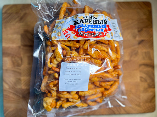 Жареный сыр "ВКУСНЯШКА" со вкусом пармезан (500 гр) в Бийске