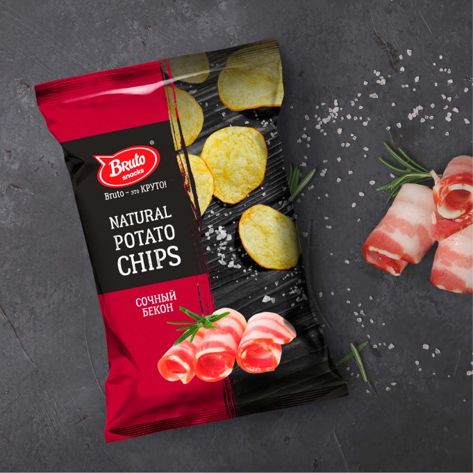 Картофель «Бруто» со вкусом бекона 130 гр. в Бийске