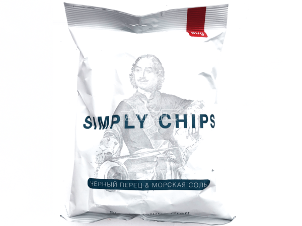 Картофельные чипсы "Simple chips" Морская соль и черный перец 80 гр. в Бийске